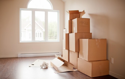 Local moving van ready for a house move in Epsom