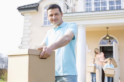 Removal team planning a house move in Epsom
