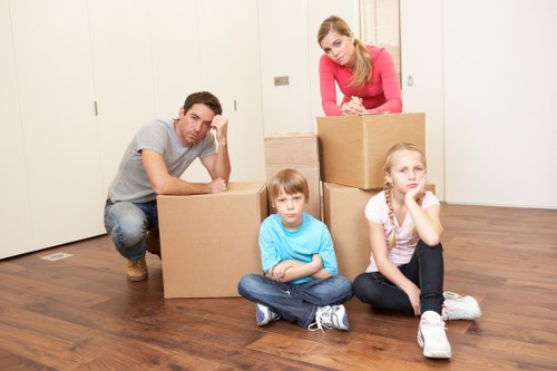 Local team collecting unwanted furniture from an Epsom property