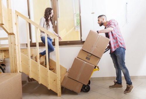Commercial removals support for an Epsom business move