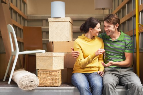 Checklist and packing materials for a home move in Epsom